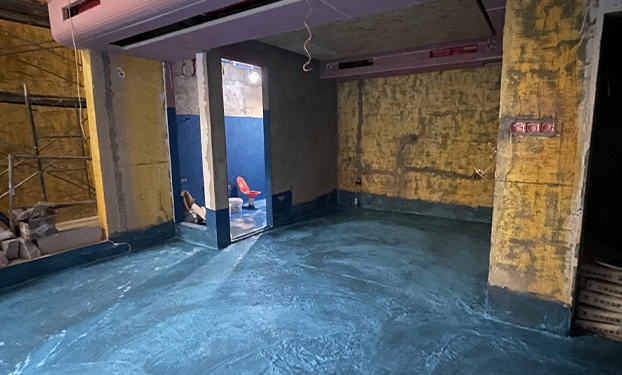 别墅地下室防水工地